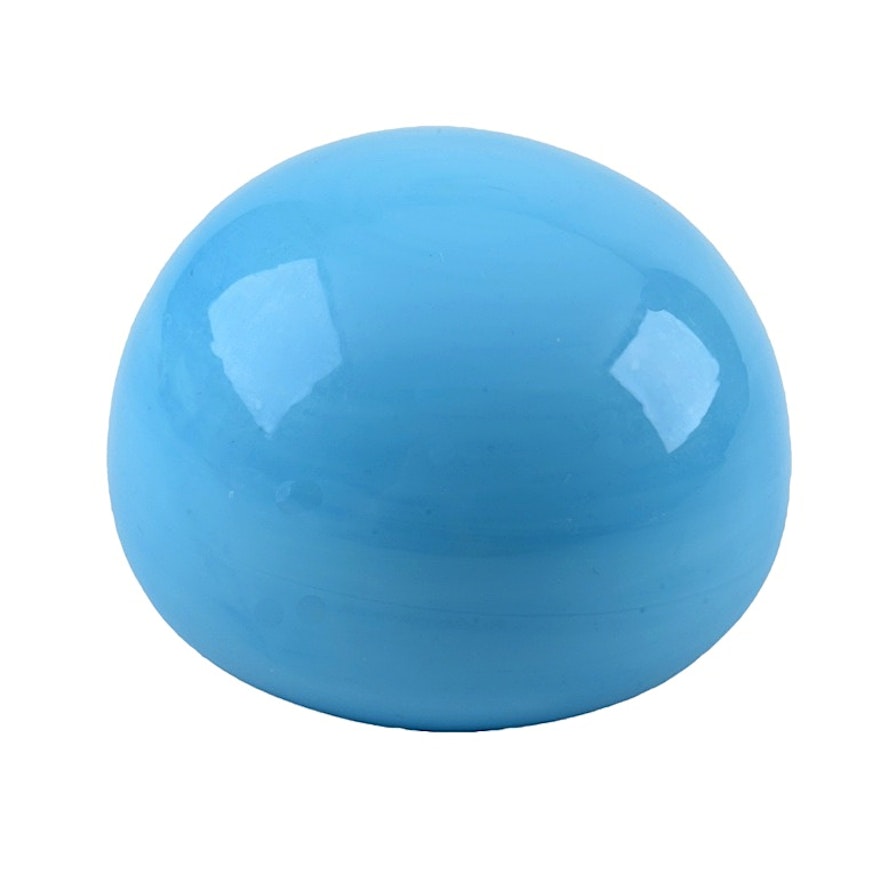 Minimalist Limited Persian Blue Baccarat Paperweight