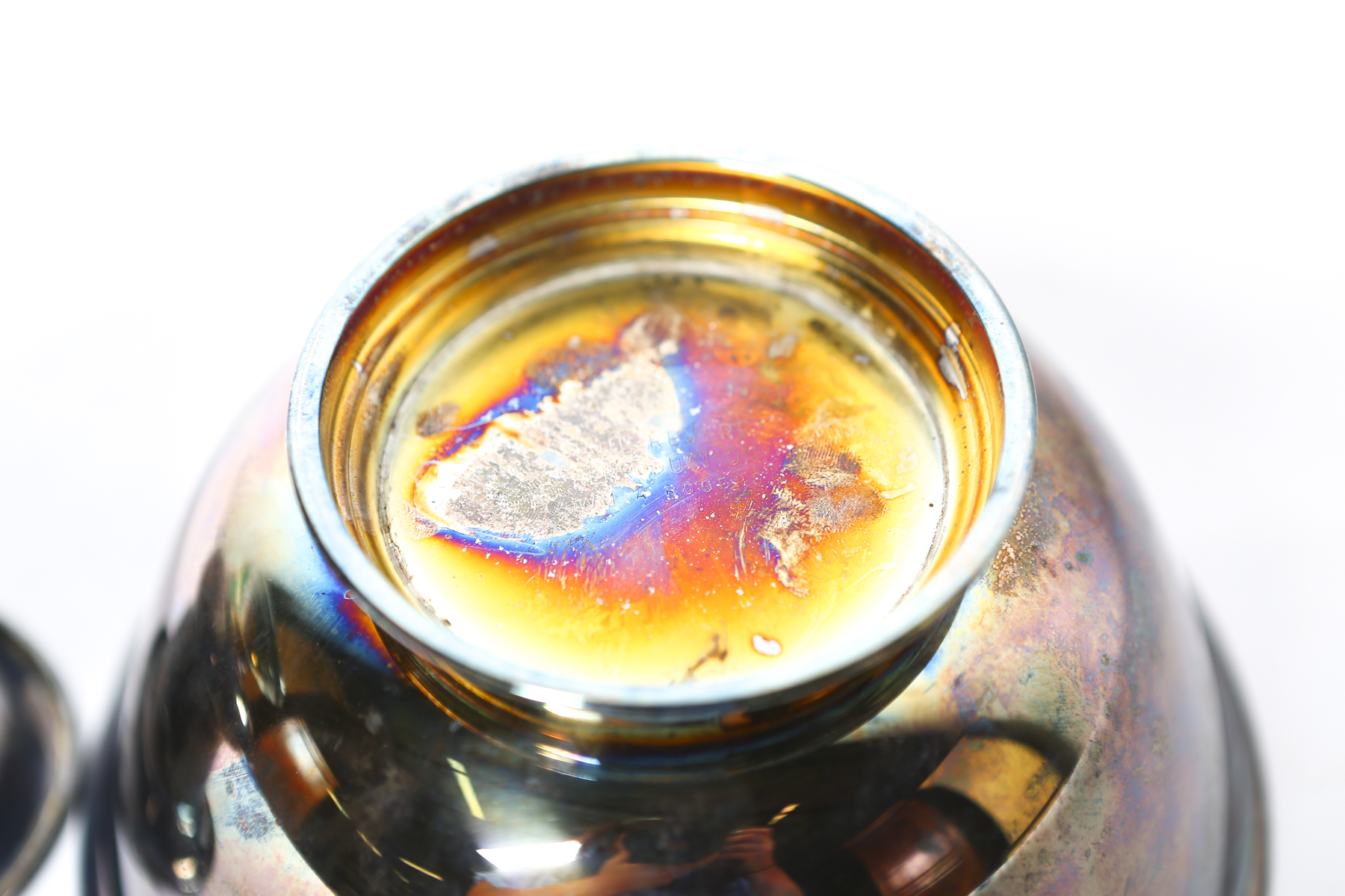 Silver Plate Revere Style Bowl and Toothpick Holder