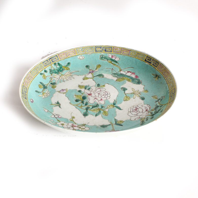 Asian Ceramic and Enamel Serving Pieces