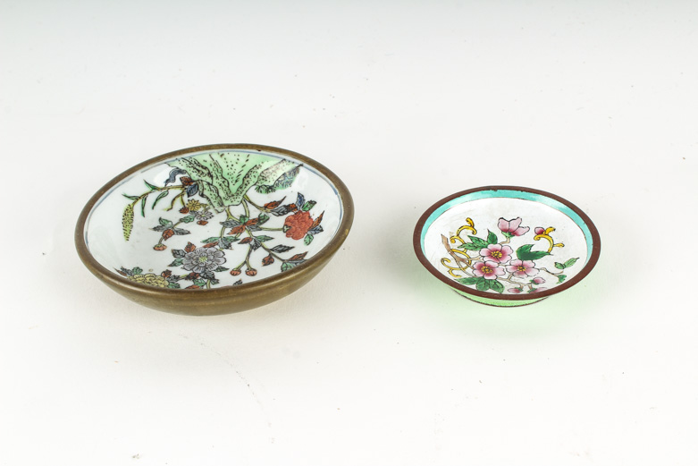 Asian Ceramic and Enamel Serving Pieces