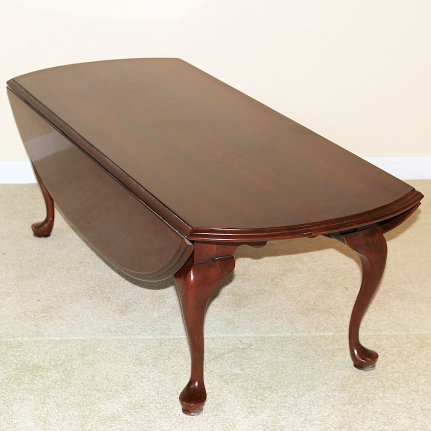 Queen Anne Style Drop-Leaf Coffee Table