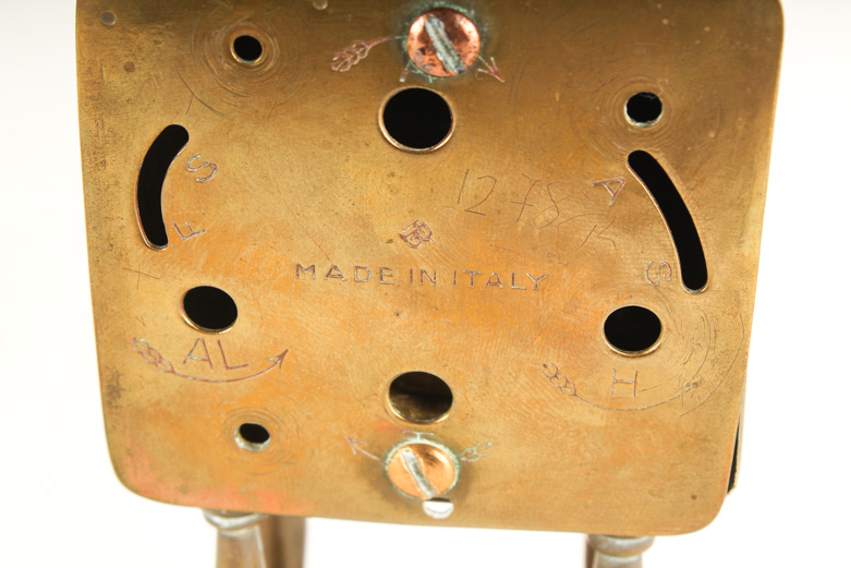 Small Vintage Brass Velia Clock