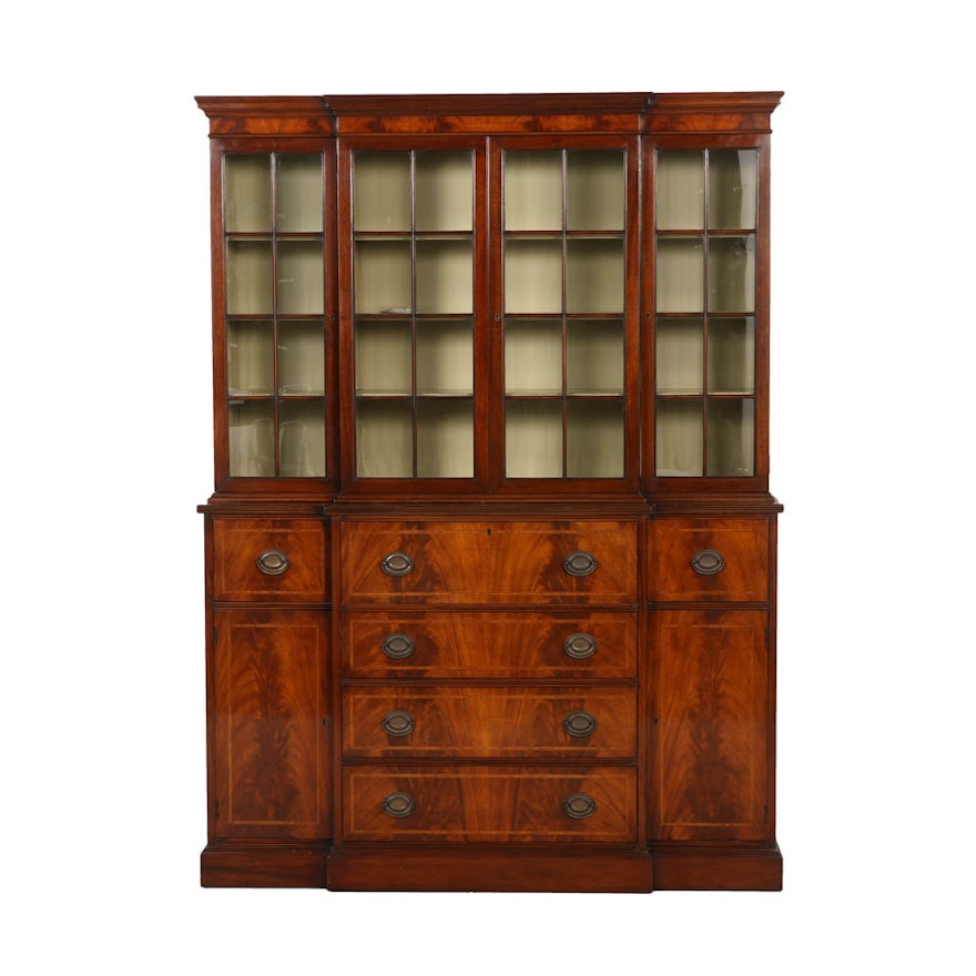 Vintage Breakfront China Cabinet by Williams-Kimp Furniture Co.