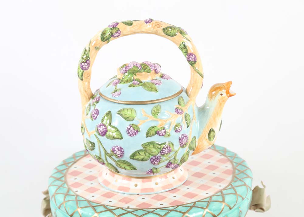 Elaine Voghelle for Silvestri "Whispering Gardens" Tea Set
