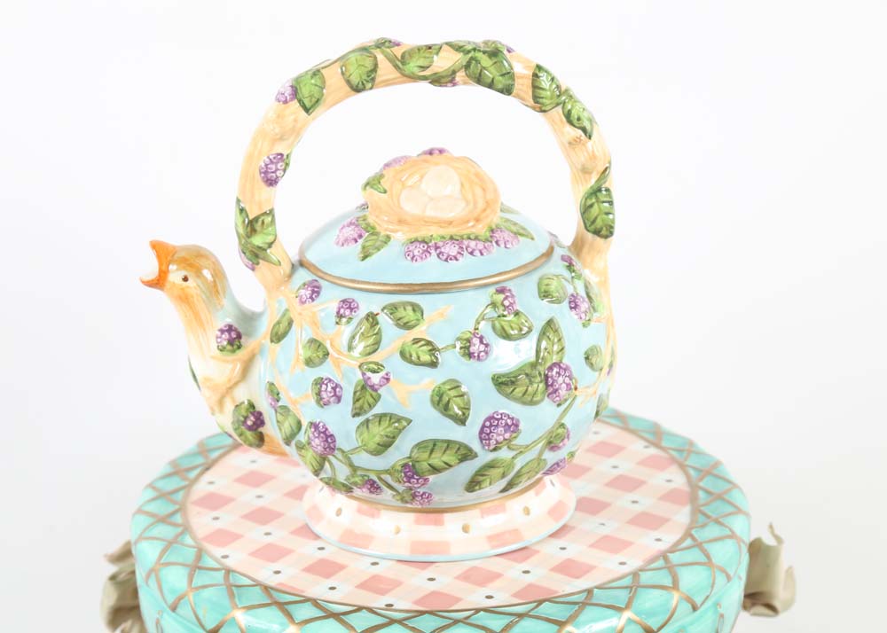 Elaine Voghelle for Silvestri "Whispering Gardens" Tea Set