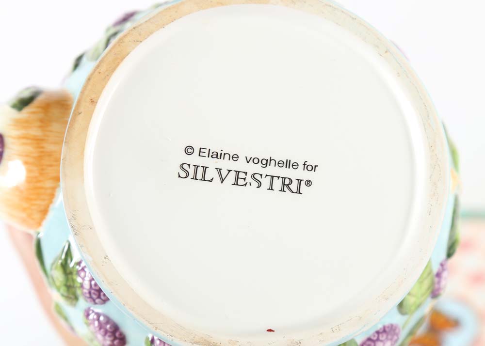 Elaine Voghelle for Silvestri "Whispering Gardens" Tea Set