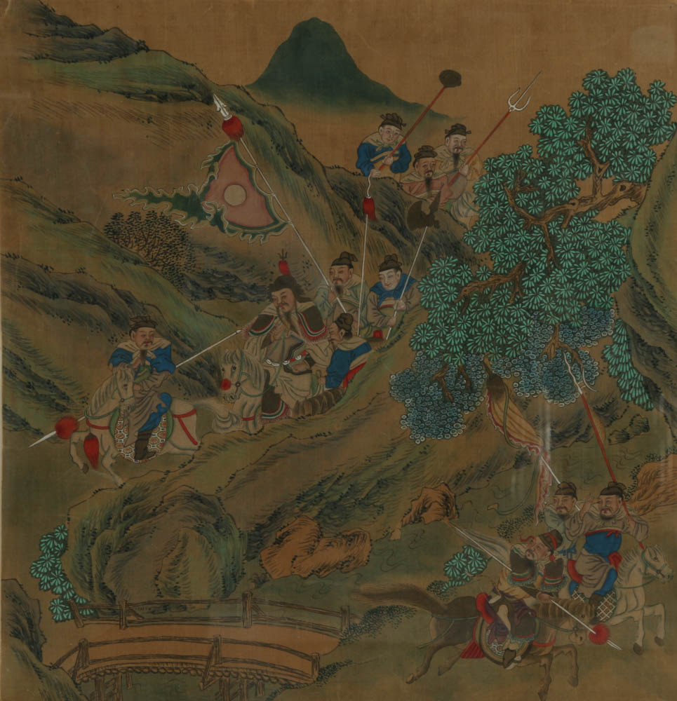 Framed Chinese Painting on Silk