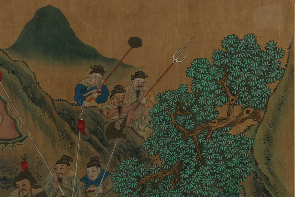 Framed Chinese Painting on Silk