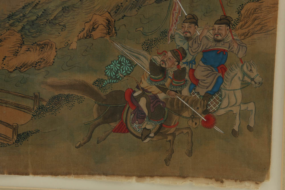 Framed Chinese Painting on Silk