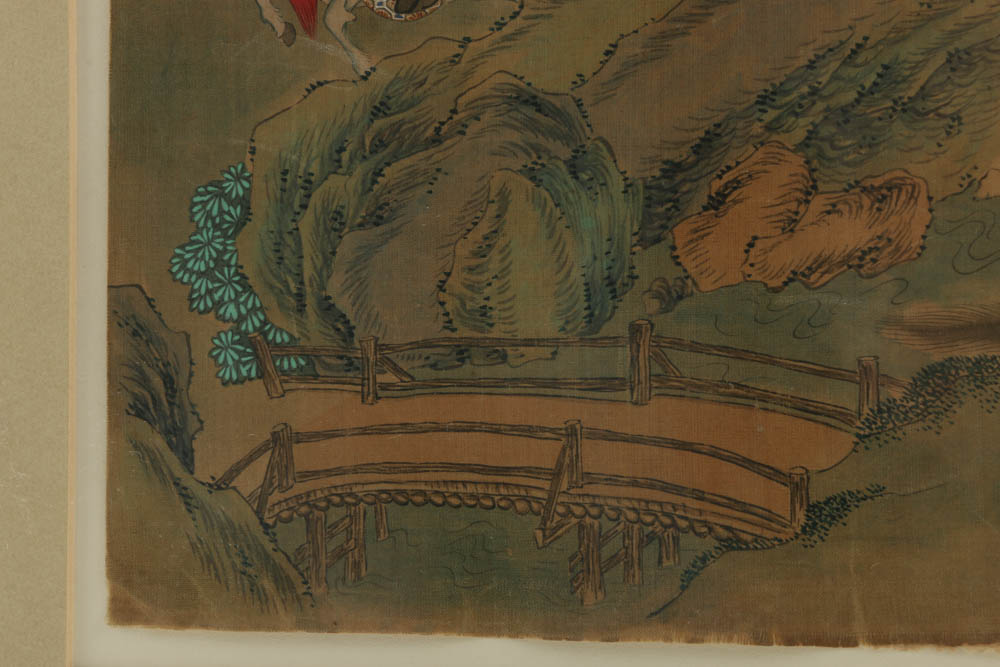 Framed Chinese Painting on Silk