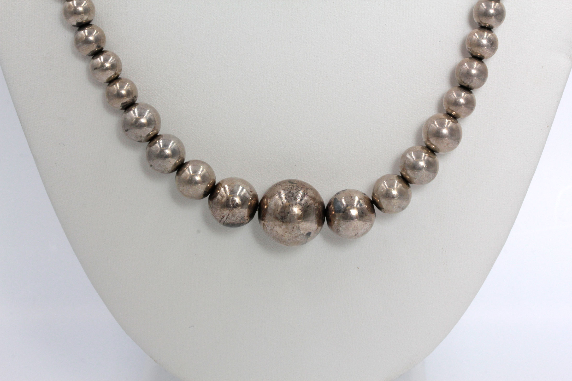 Sterling Silver Bead Necklaces