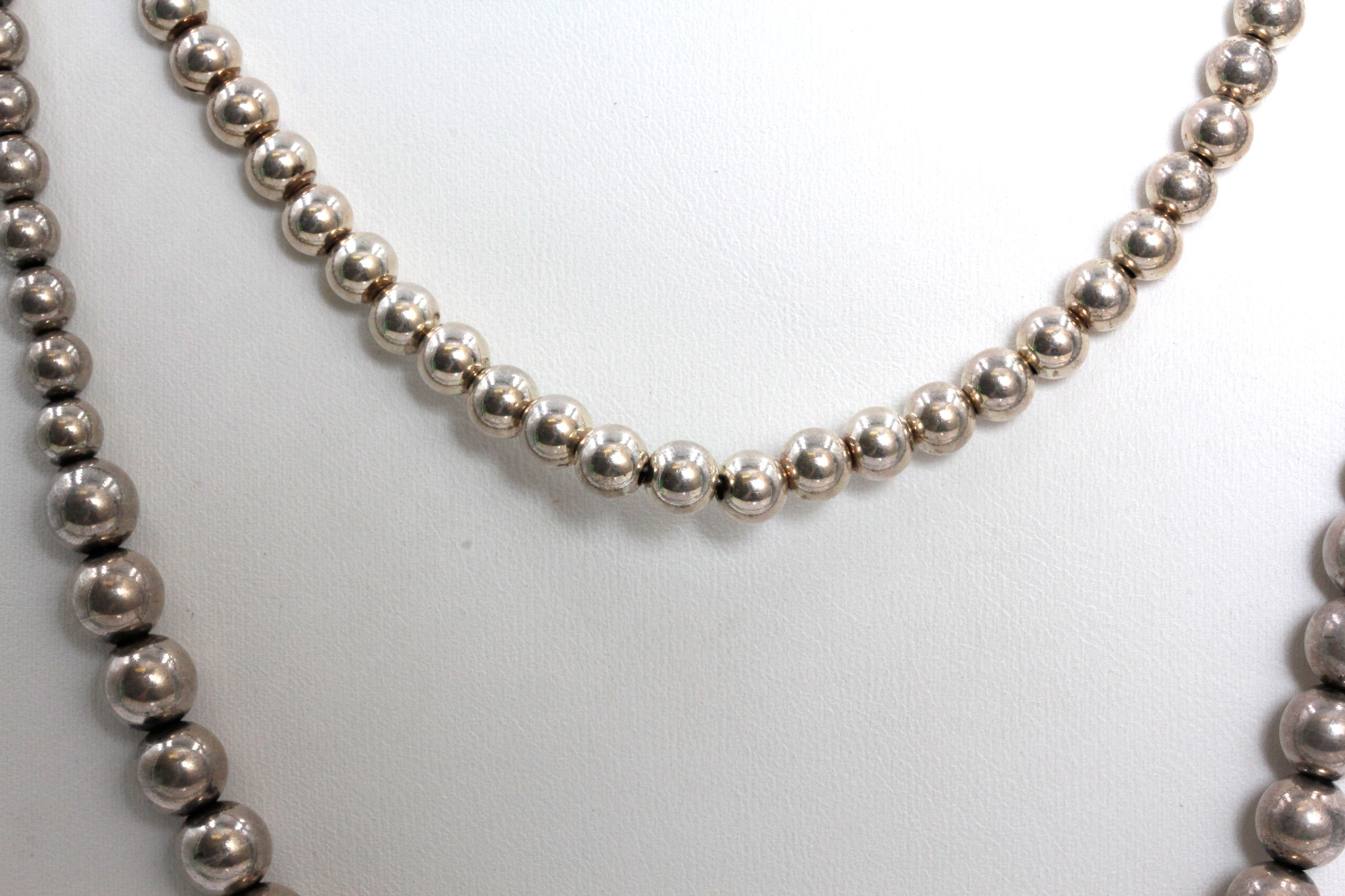 Sterling Silver Bead Necklaces