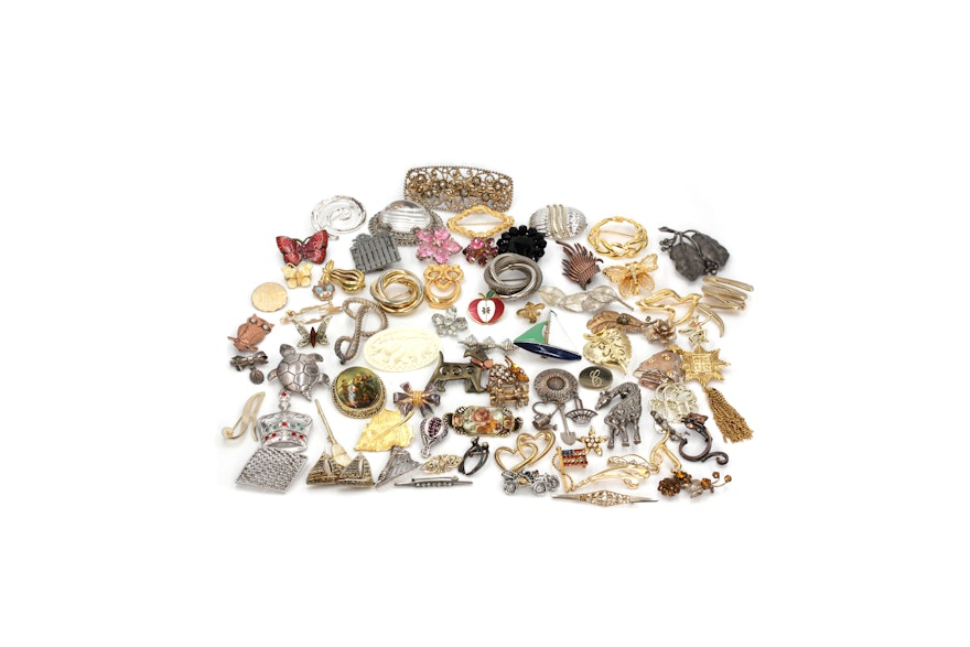 Brooches, Pins, and Clips