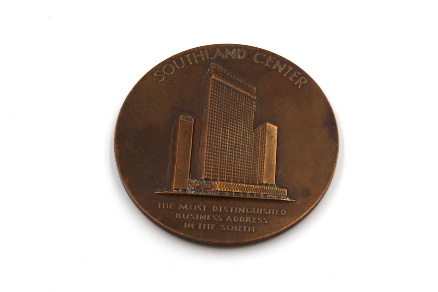 Bronze 50th Anniversary Southland Center Commemorative Medal