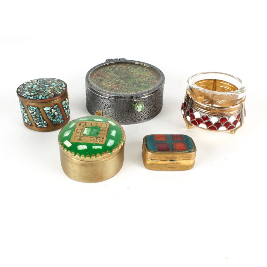 Selection of Small Trinket Boxes