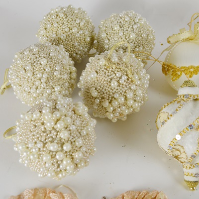 Off-White Christmas Ornaments