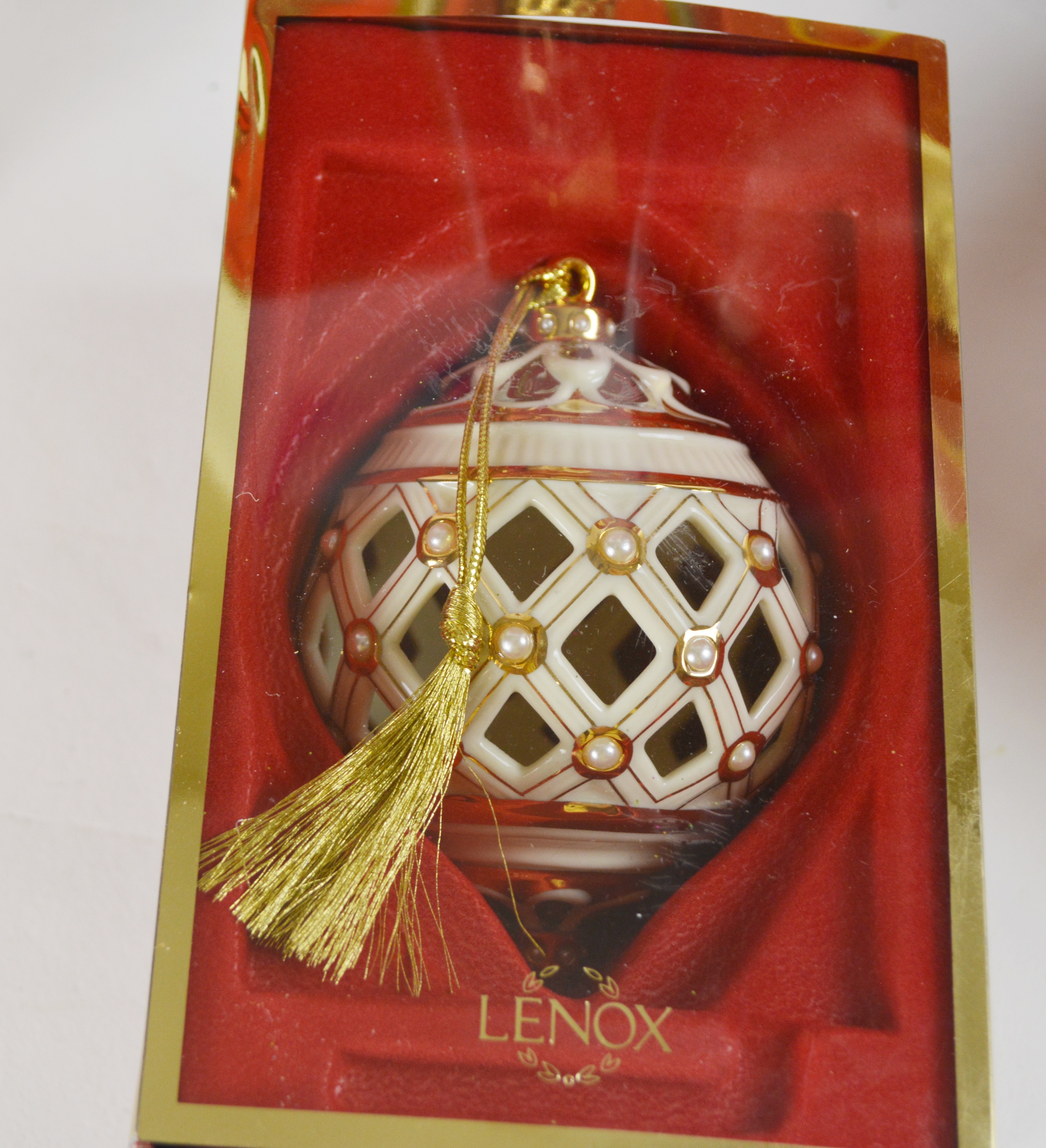 Lenox and Pandora Porcelain Christmas Ornaments