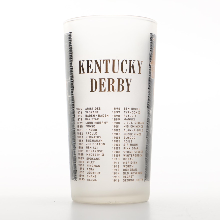 1959 Kentucky Derby Mint Julep Glass