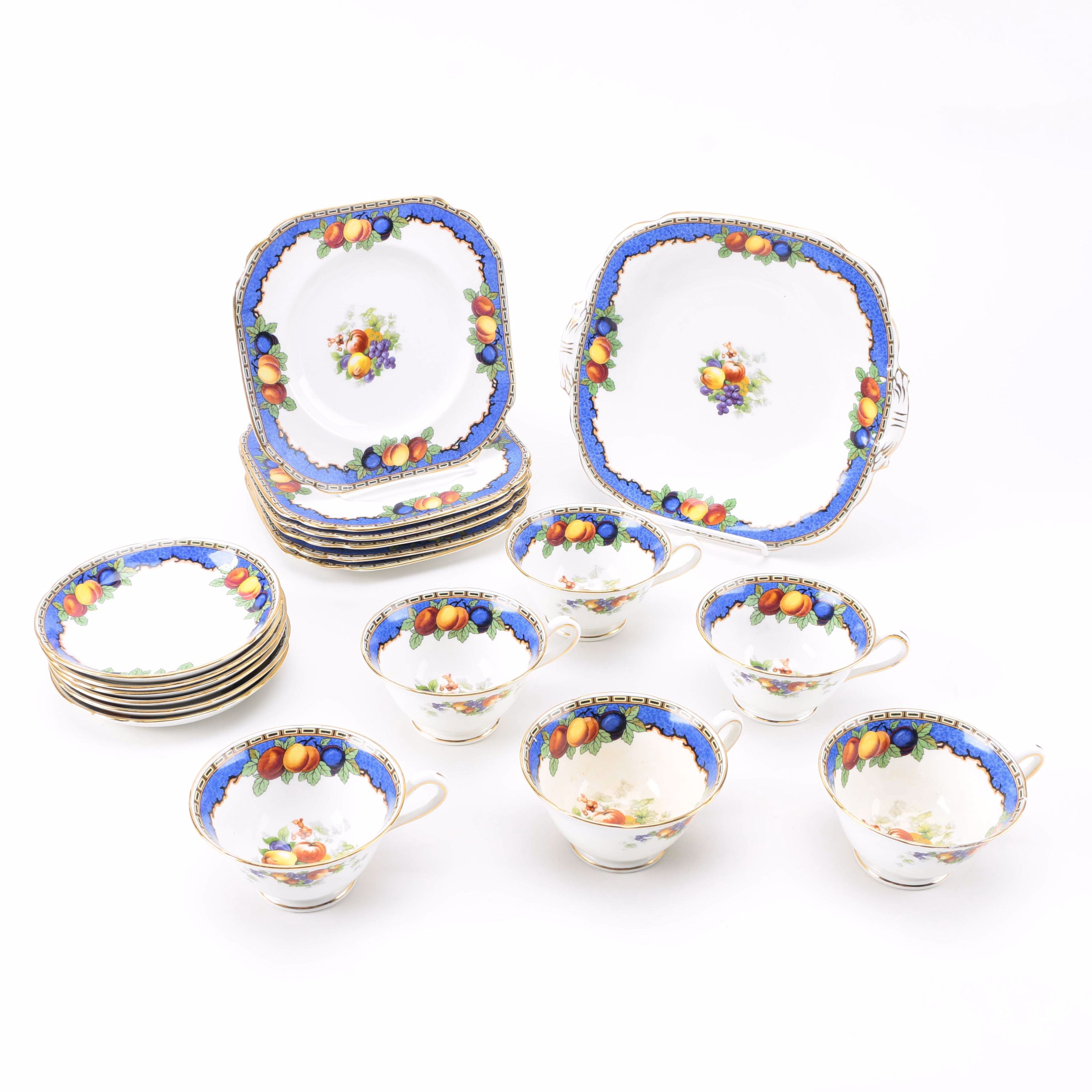 Grosvenor China and Jackson & Gosling "Old English" Luncheon Set for Six