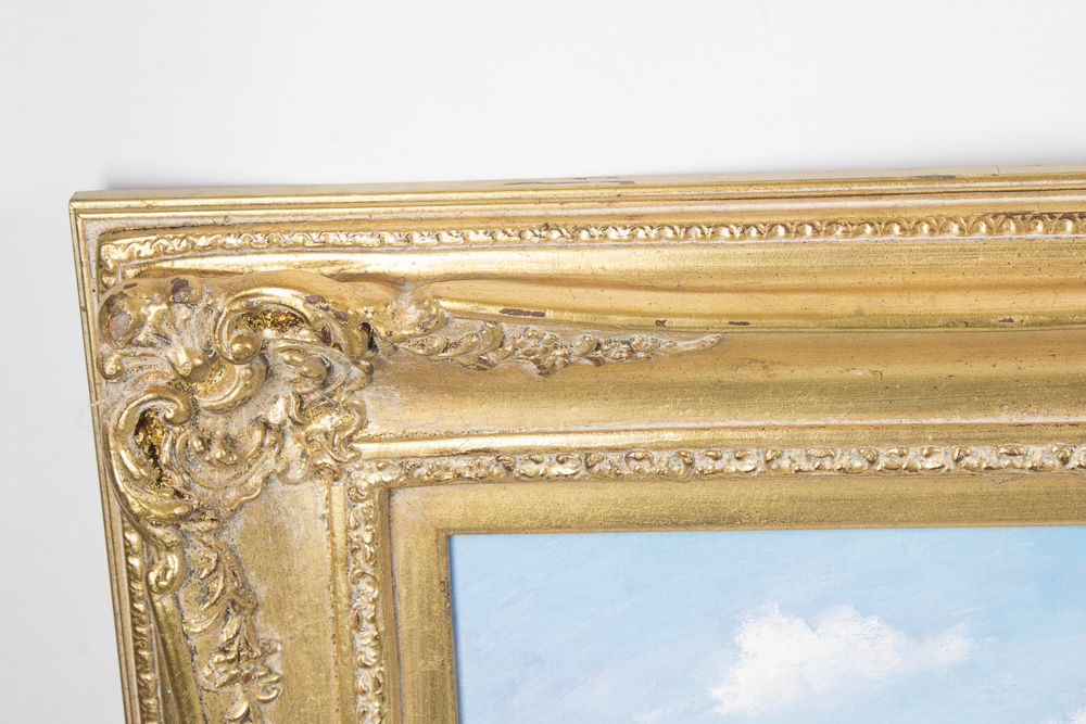 John Clymer Oil Painting on Canvas of a Impressionist Landscape