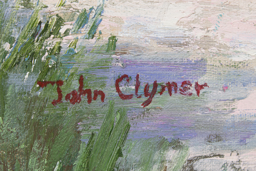 John Clymer Oil Painting on Canvas of a Impressionist Landscape