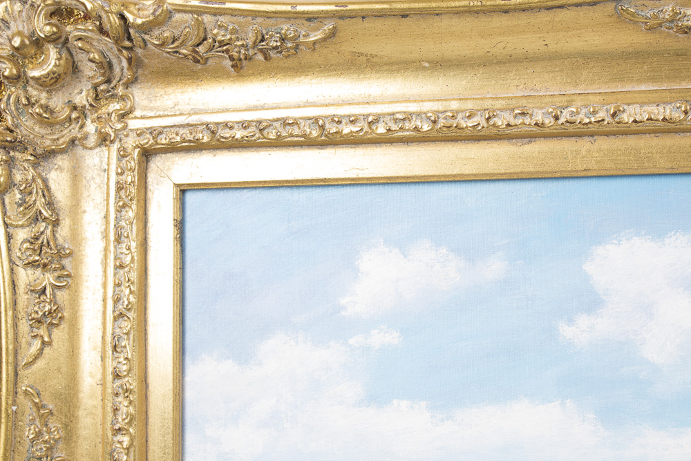 John Clymer Oil Painting on Canvas of a Impressionist Landscape