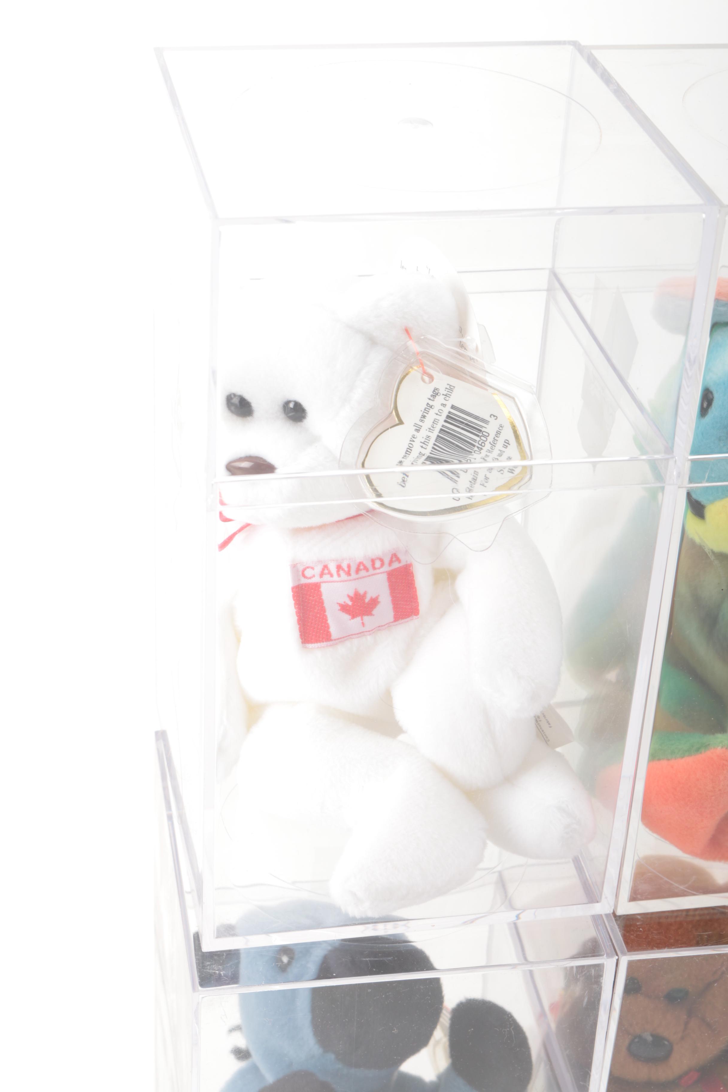 Beanie Babies in Display Cases