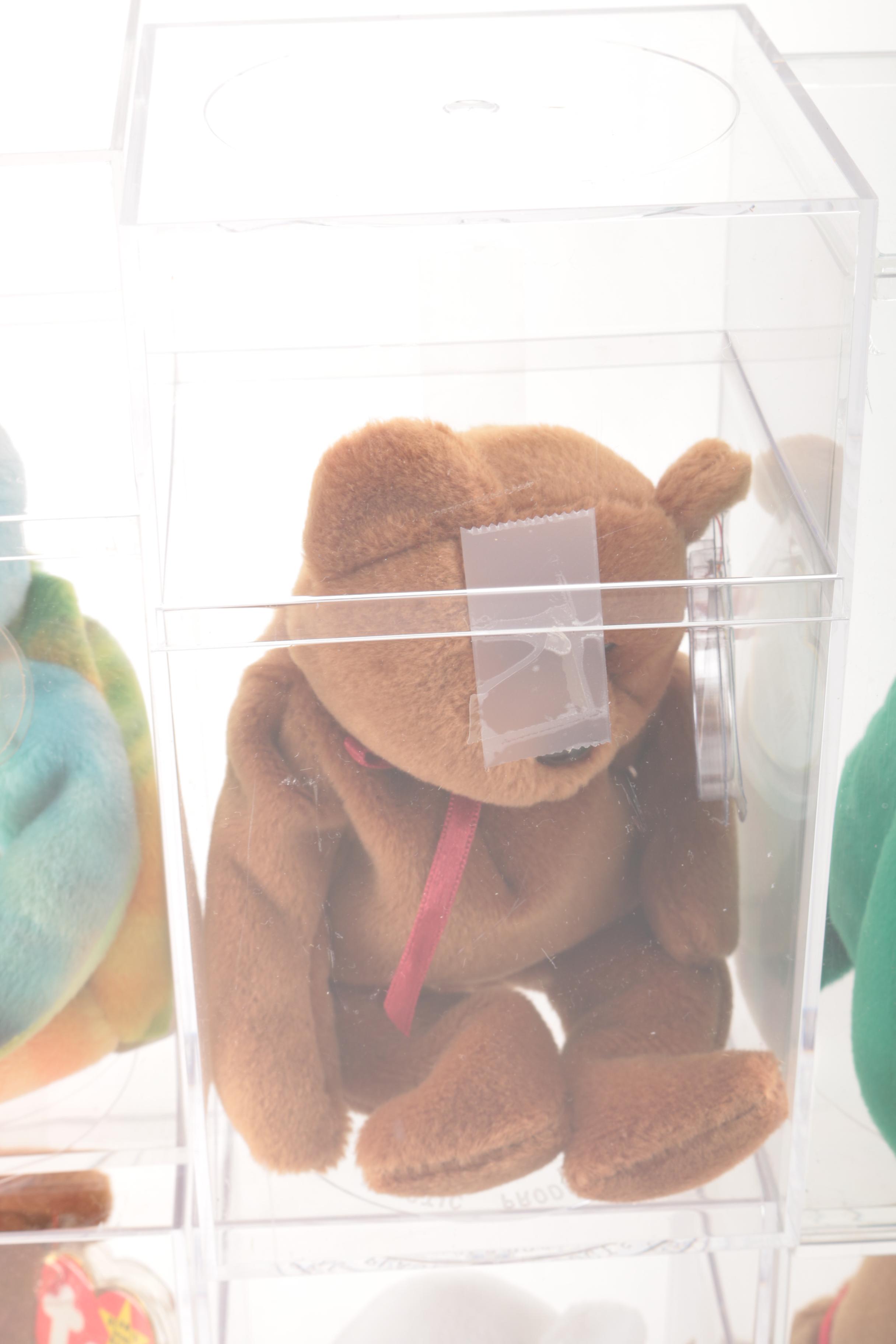 Beanie Babies in Display Cases