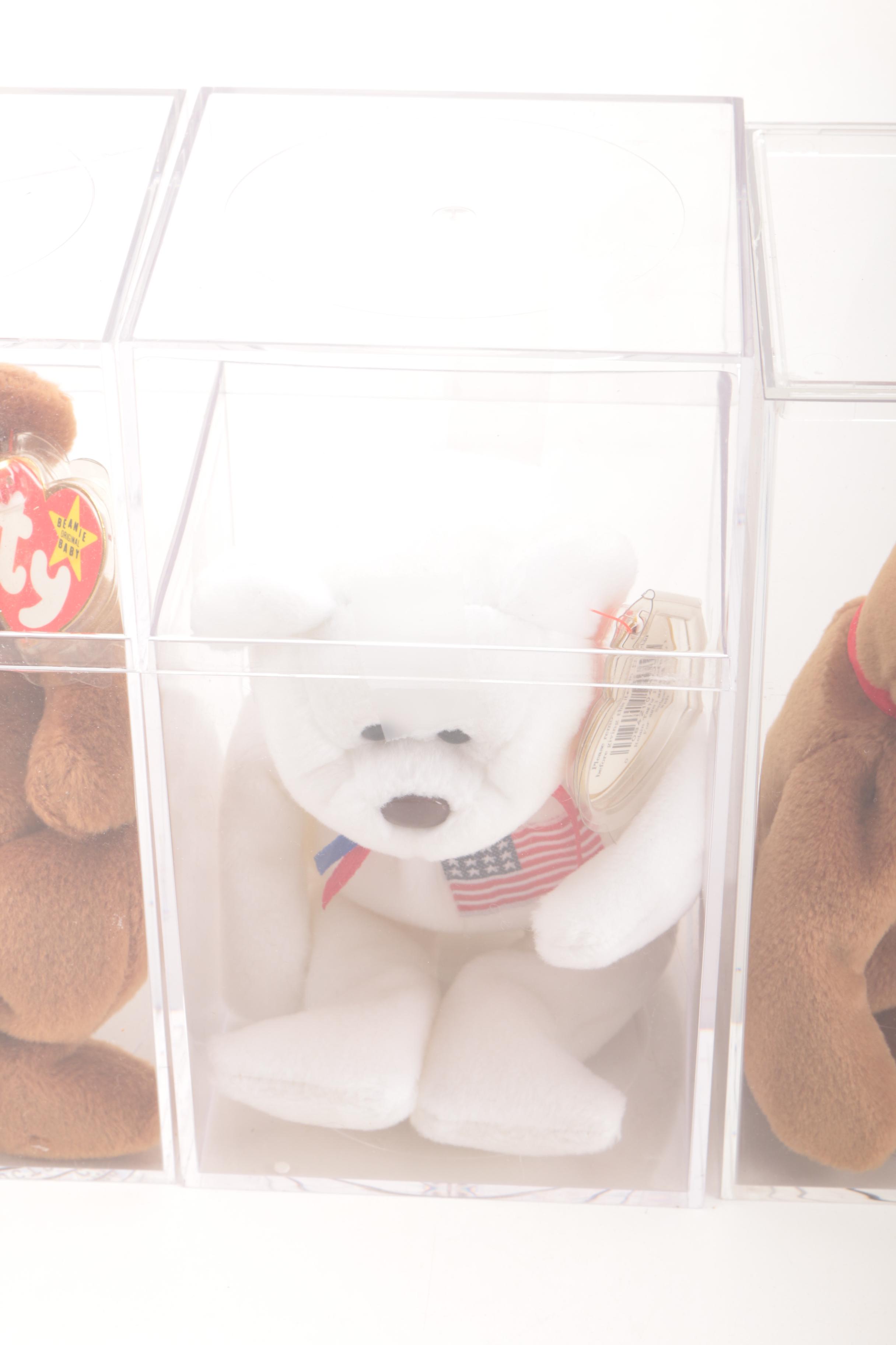 Beanie Babies in Display Cases