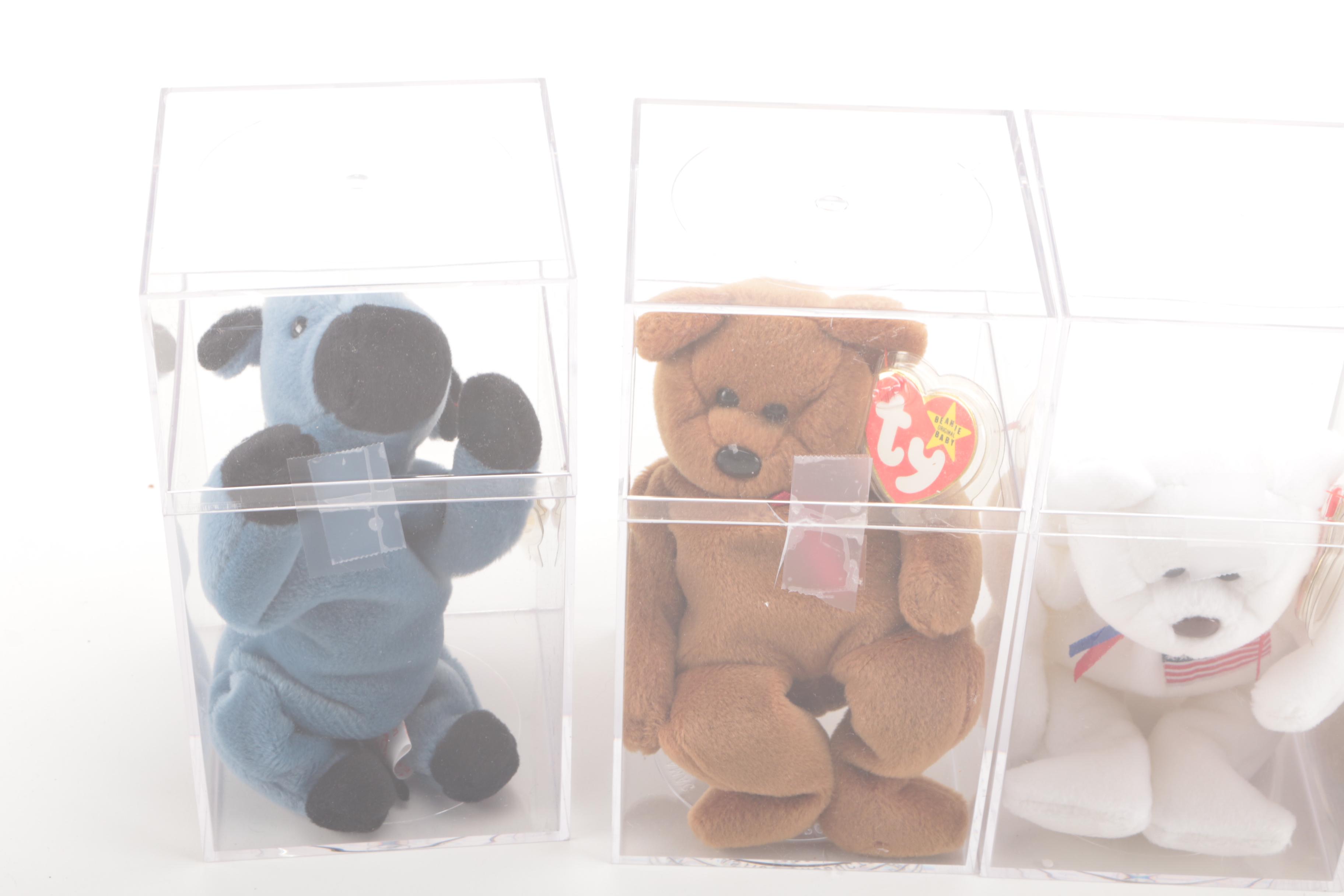 Beanie Babies in Display Cases