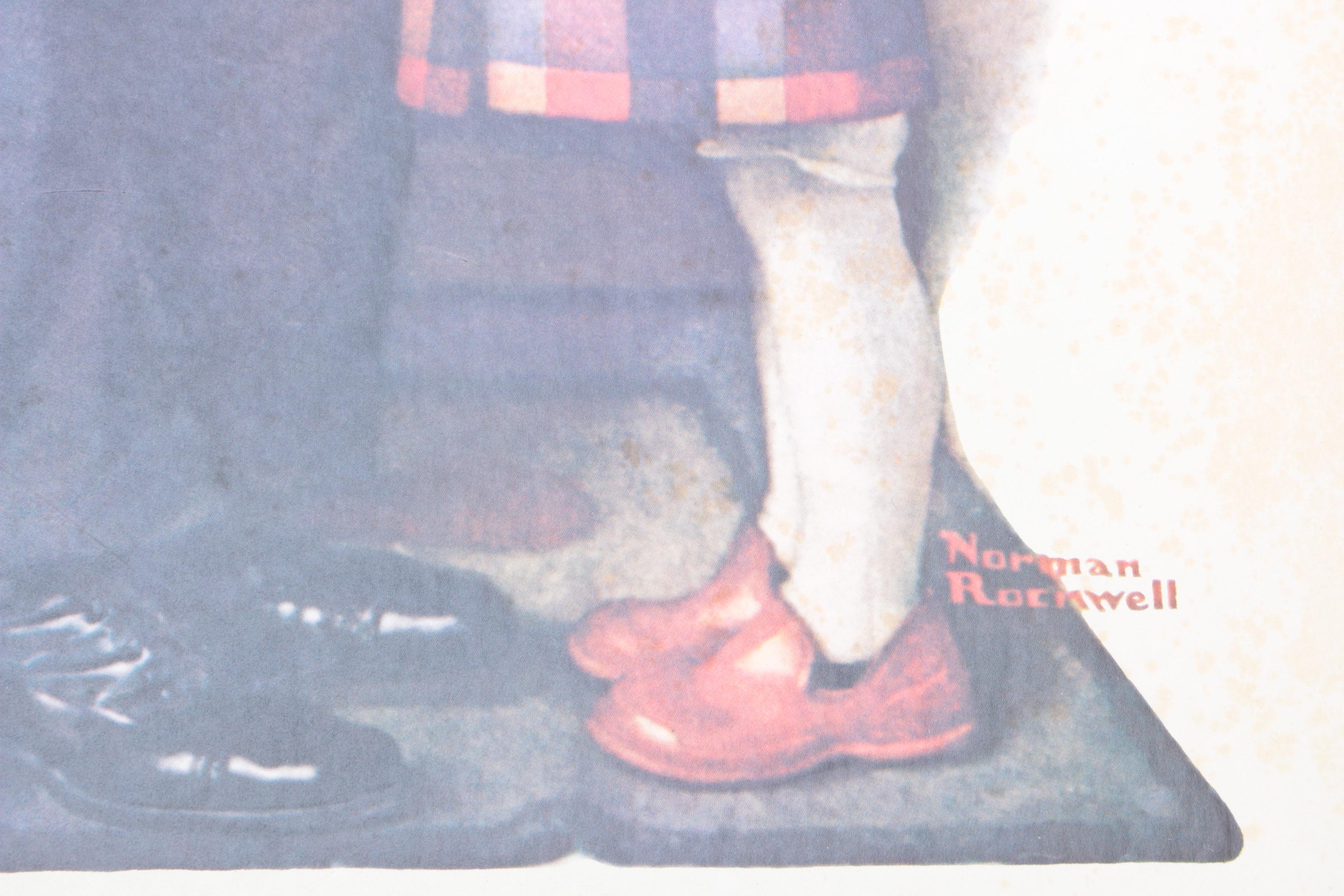 Wall Clock Featuring Norman Rockwell's "The Doctor and the Doll"