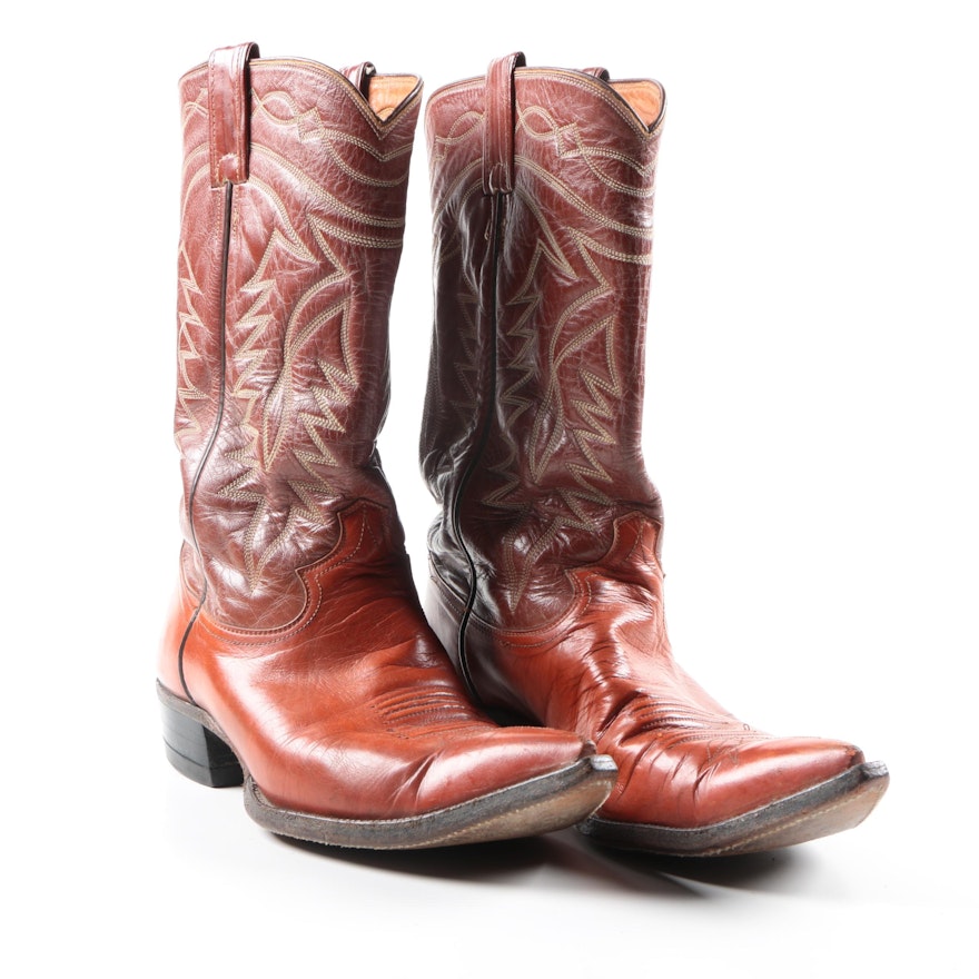 Men's Burnt Orange Cowboy Boots