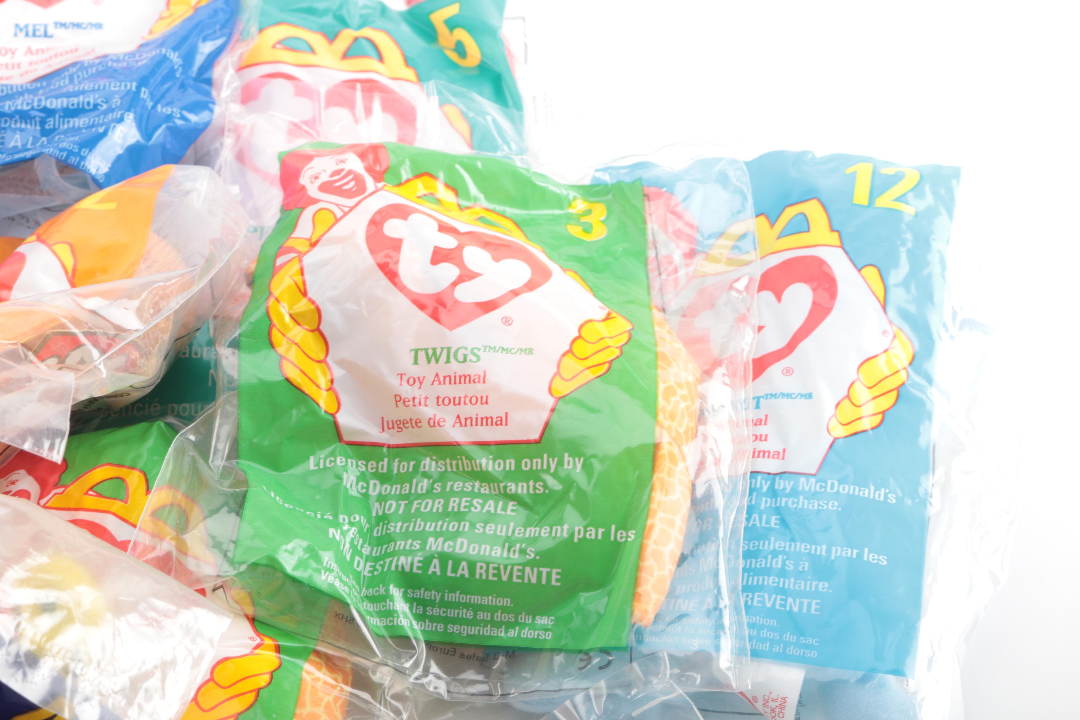 McDonald's "Happy Meal" Beanie Babies in Packages