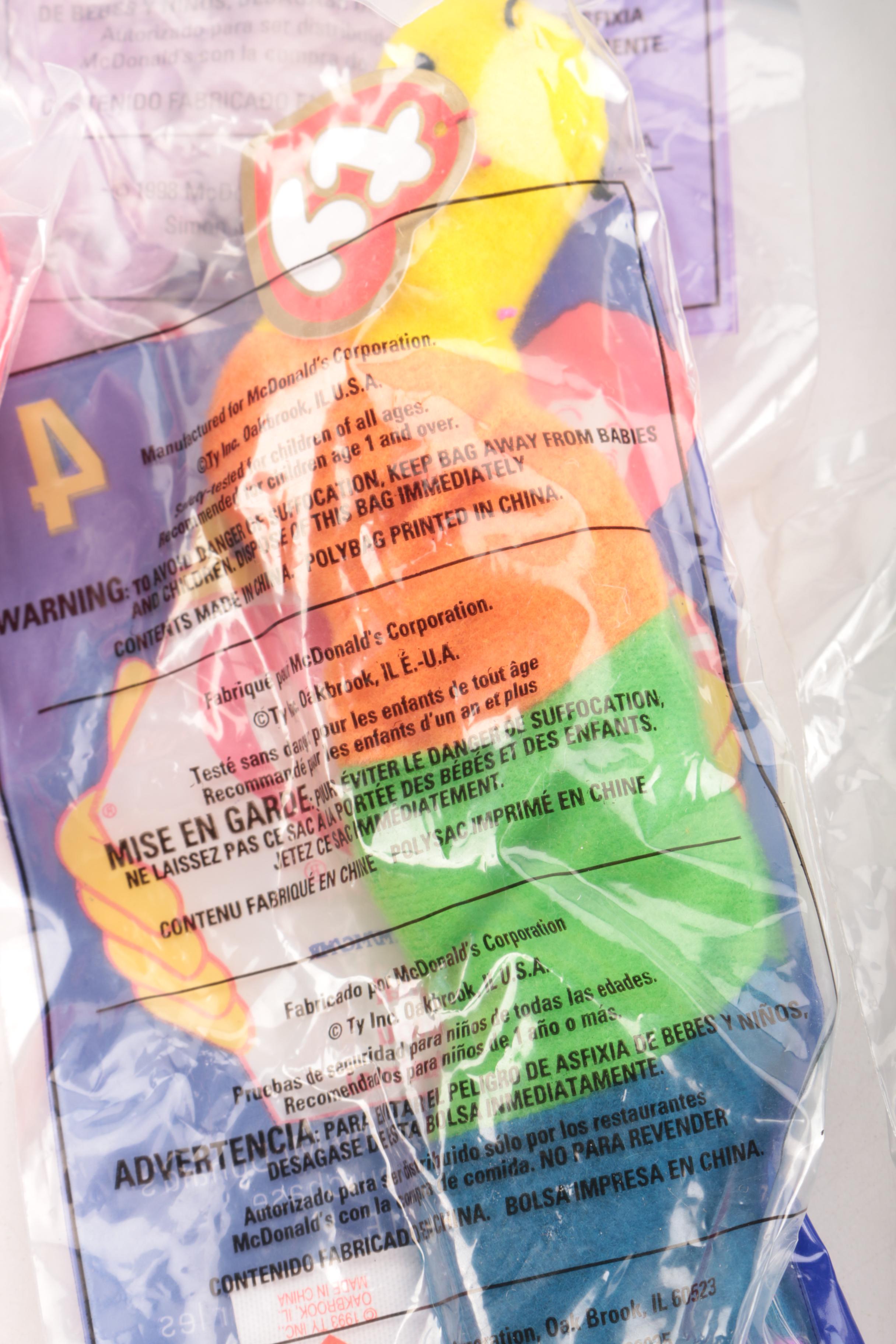 McDonald's "Happy Meal" Beanie Babies in Packages