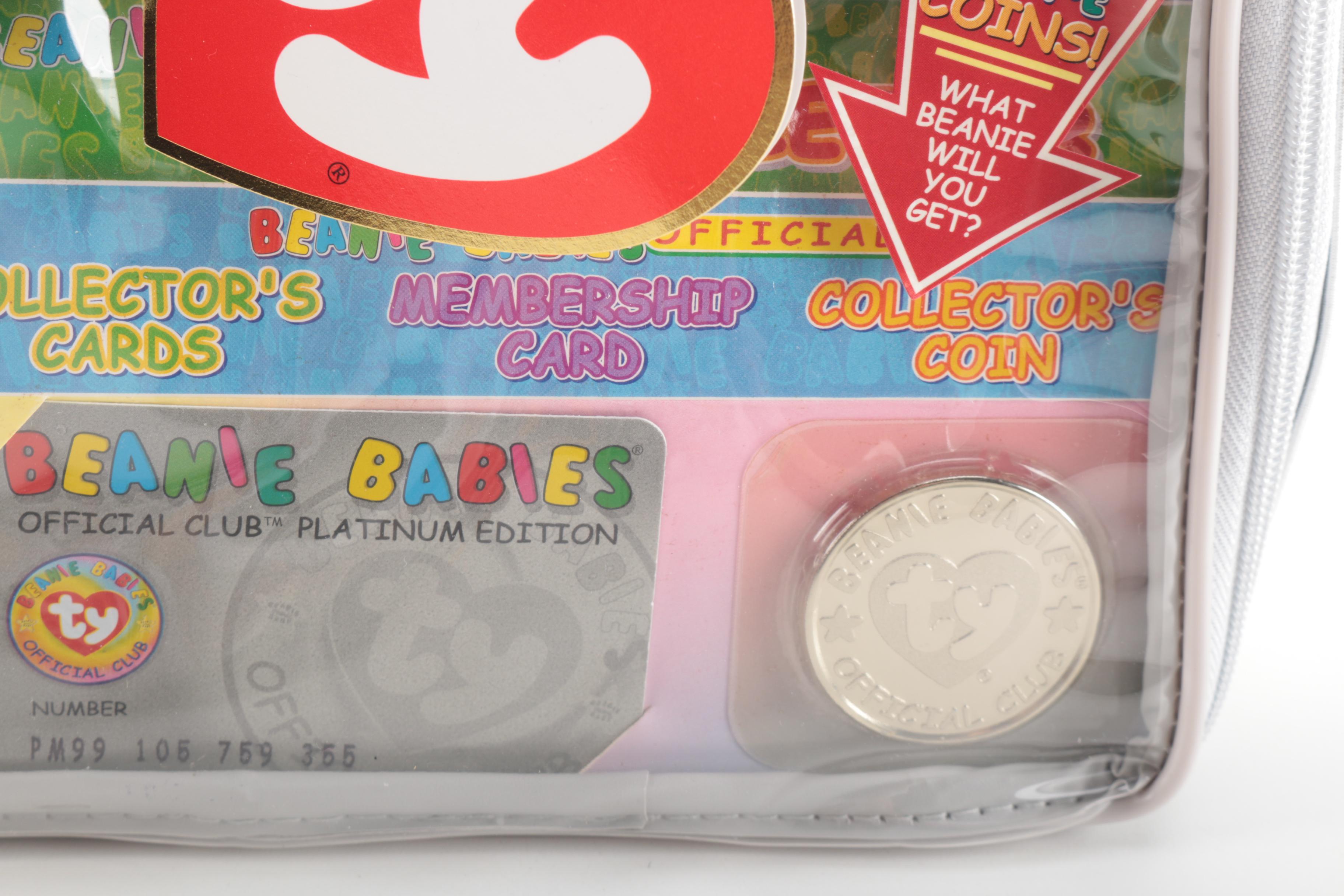 1999 Ty Beanie Babies Official Club Kit and Beanie Babies Including Princess the Bear