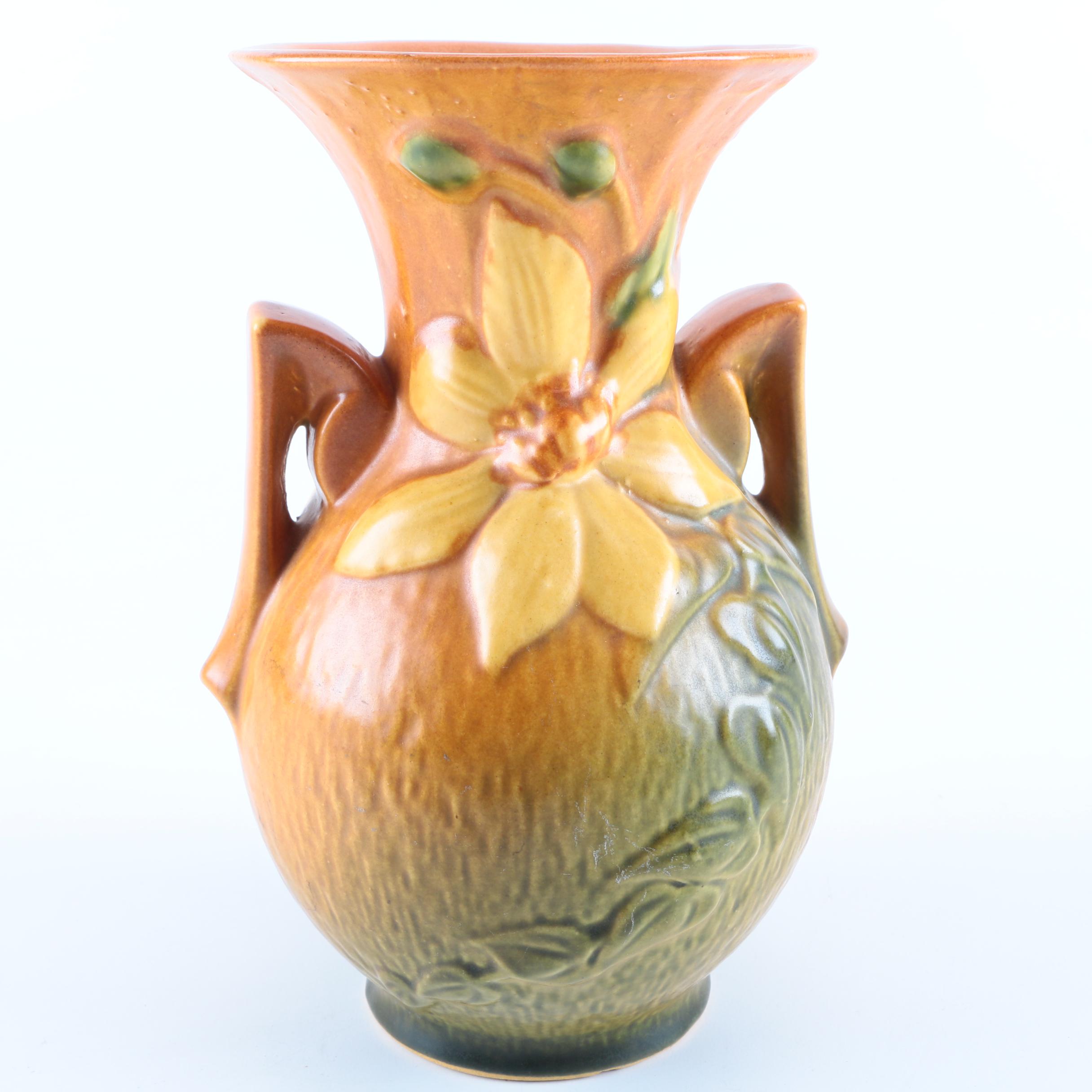 Roseville "Clematis" Art Pottery Vase
