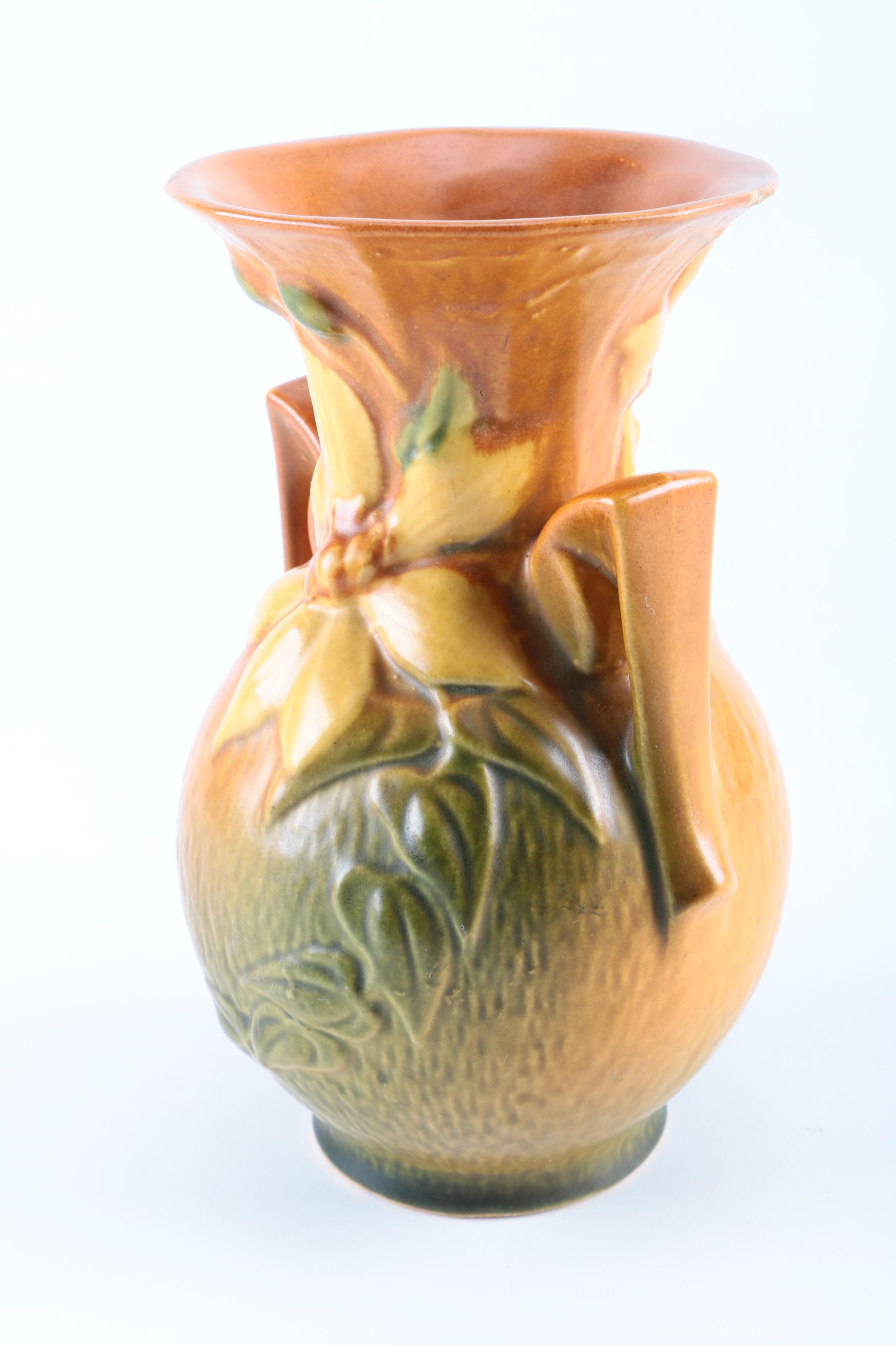 Roseville "Clematis" Art Pottery Vase