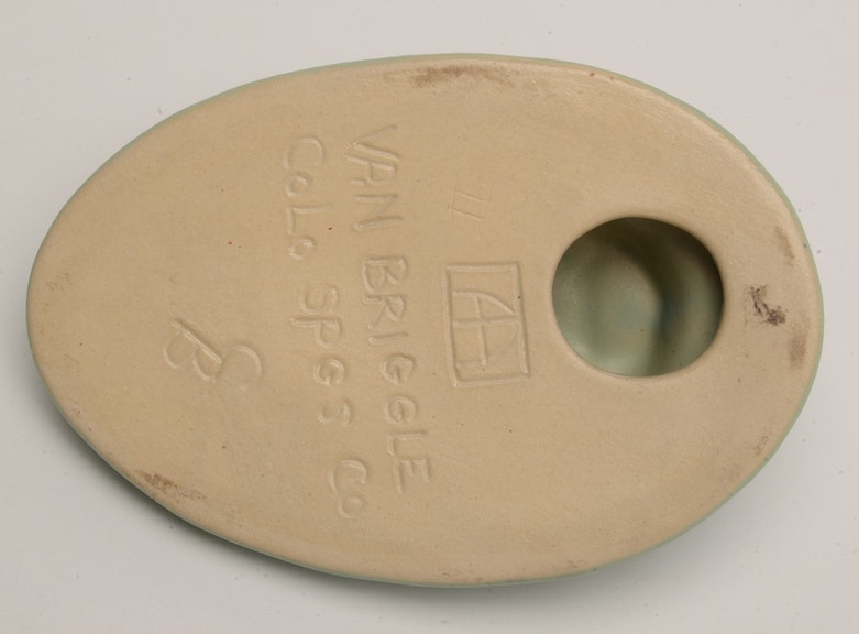 Van Briggle "Indian Head" Man and Woman Plaques