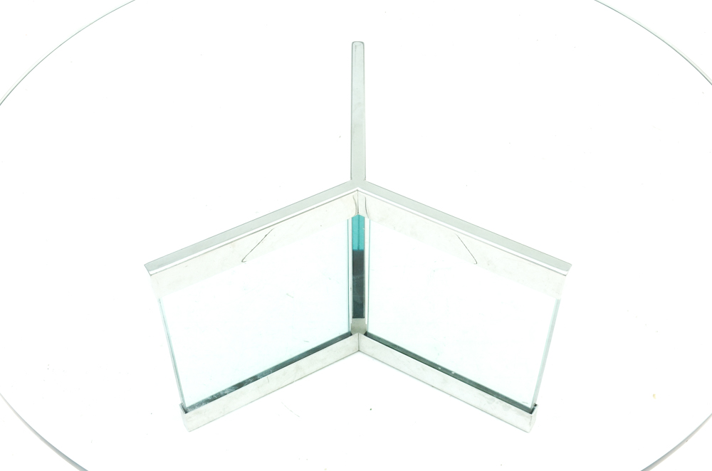 Contemporary Style Round Glass Coffee Table