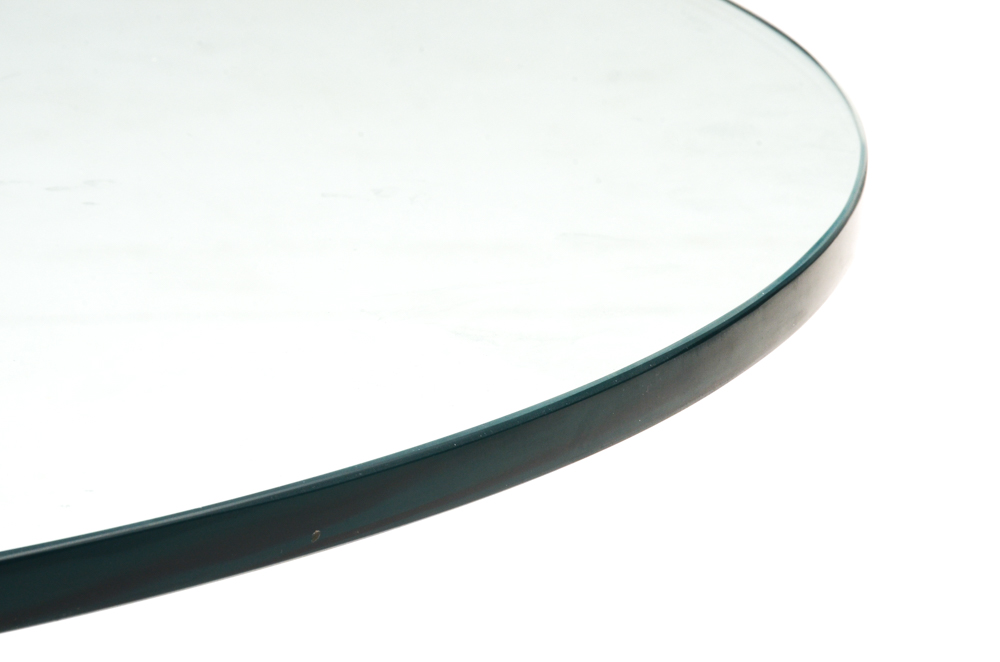 Contemporary Style Round Glass Coffee Table