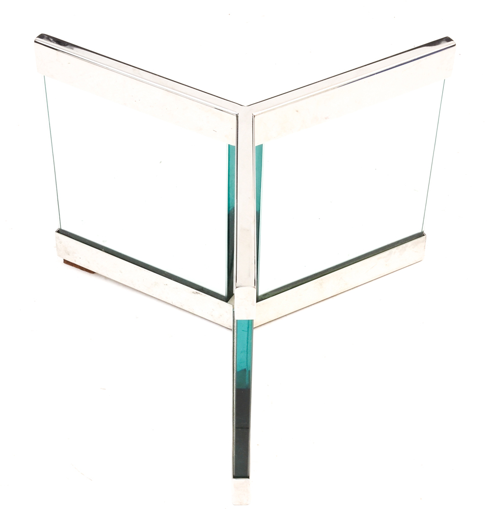 Contemporary Style Round Glass Coffee Table