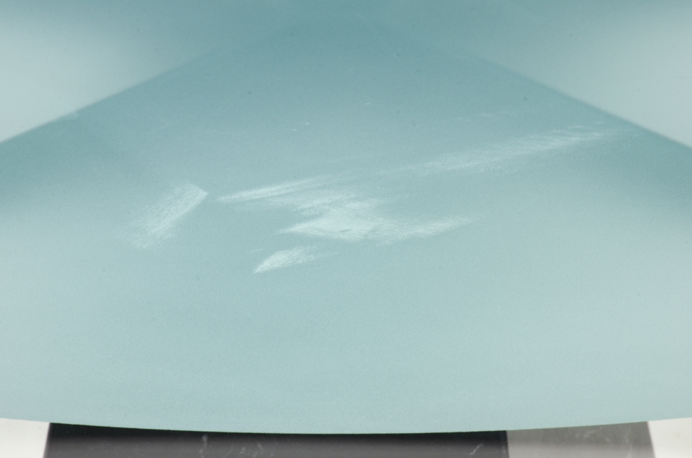 Modernist Round Glass and Black Marble Dining Table