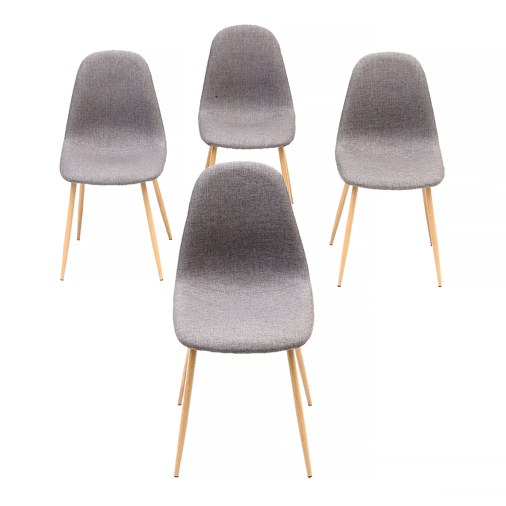 Set of Modern Style Upholstered Dining Chairs