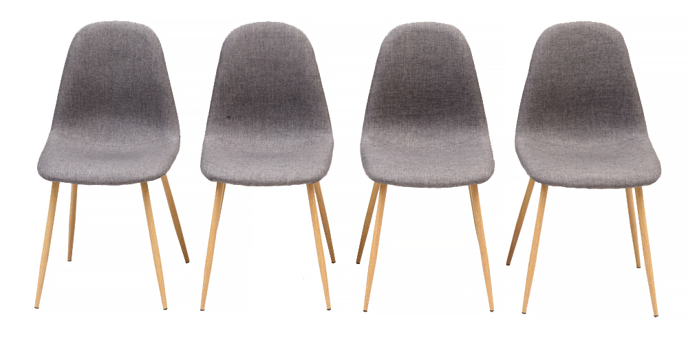 Set of Modern Style Upholstered Dining Chairs