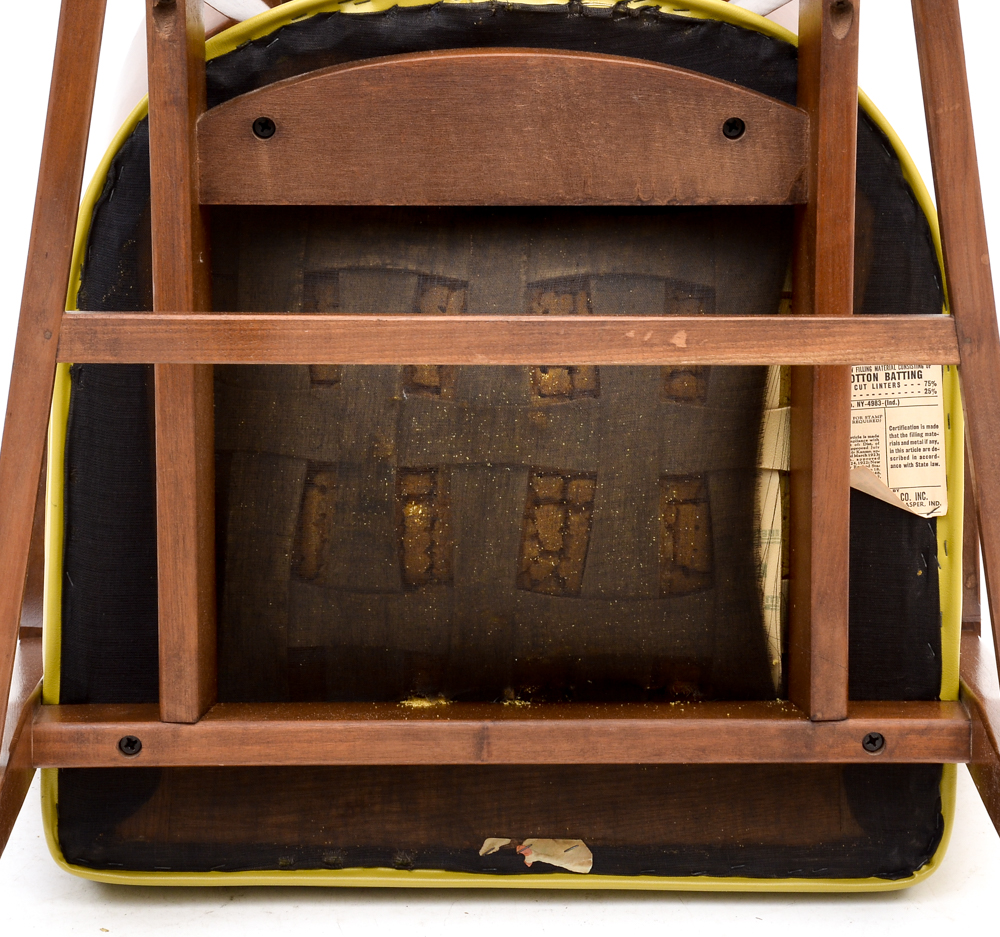 Vintage Mid Century Modern Walnut Barrel Back Chairs