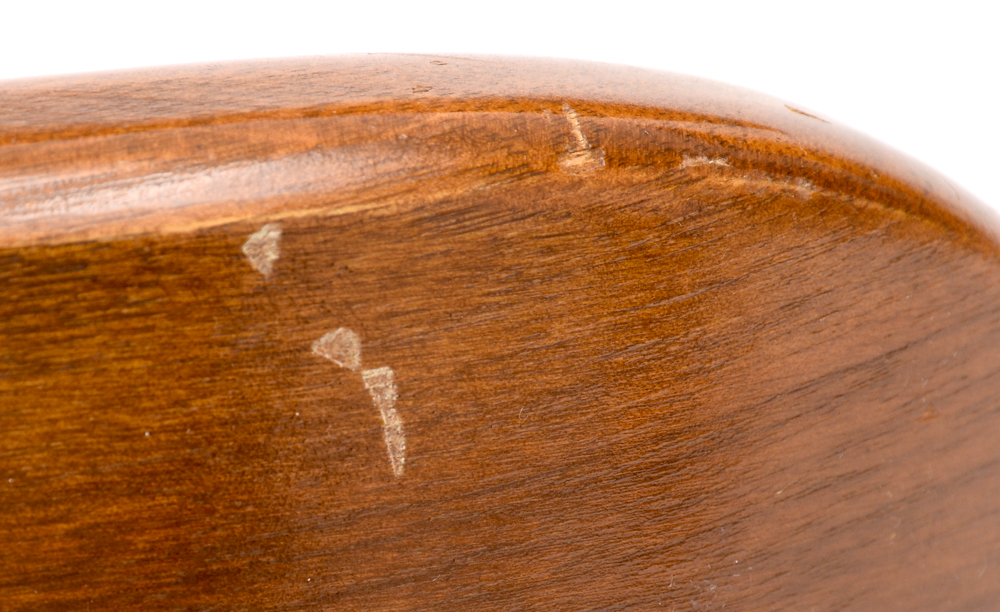 Vintage Mid Century Modern Walnut Barrel Back Chairs