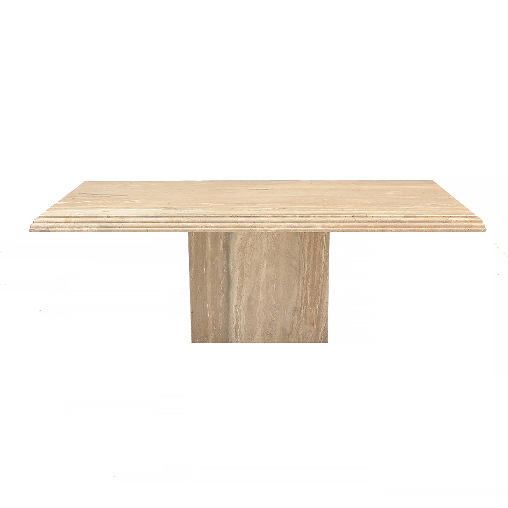 Rectangular Travertine Marble Dining Table
