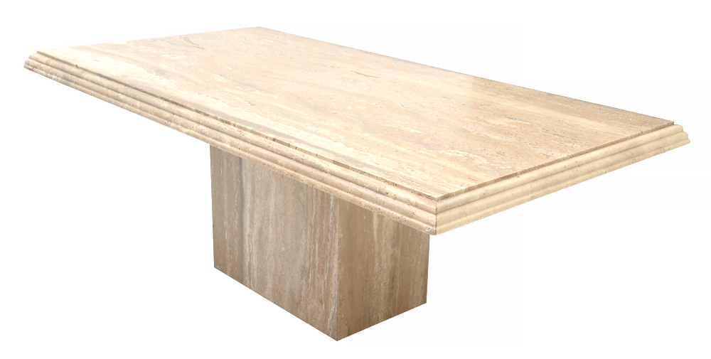Rectangular Travertine Marble Dining Table