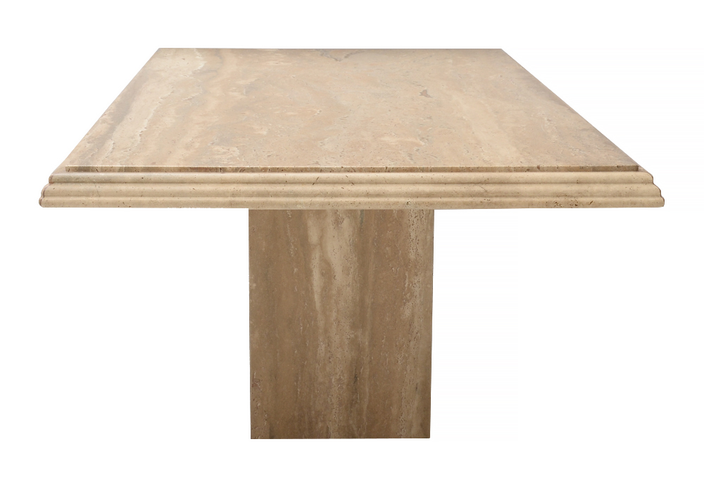 Rectangular Travertine Marble Dining Table