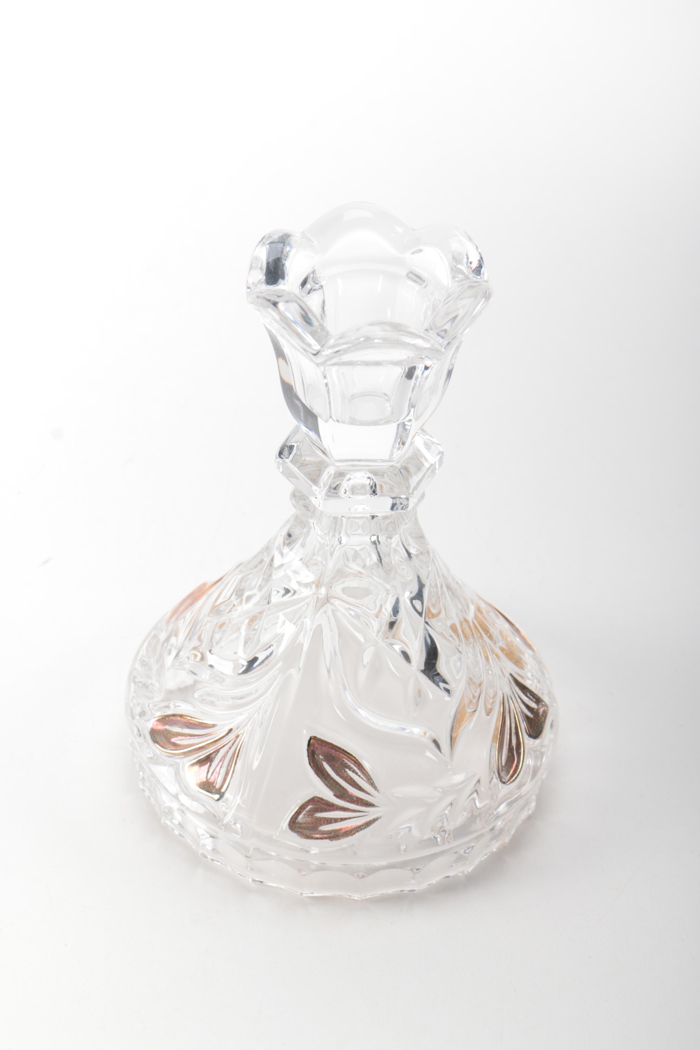 Decorative Pressed  Glass Decanters